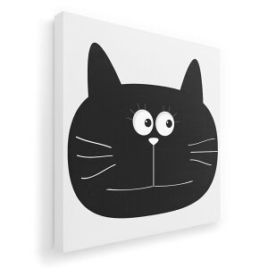 アートパネル 絵 絵画 飾り 選べるサイズ 333×333mm 正方 スクエア モダン 玄関 写真 フォト インテリア おしゃれ 010390 動物 猫 シンプル