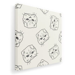 アートパネル 絵 絵画 飾り 選べるサイズ 455×455mm 正方 スクエア モダン 玄関 写真 フォト インテリア おしゃれ 010694 猫 動物 イラスト