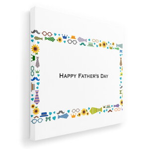 アートパネル 絵 絵画 飾り 選べるサイズ 455×455mm 正方 スクエア モダン 玄関 写真 フォト インテリア おしゃれ 015505 父の日 英字 めがね ひげ