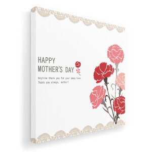 アートパネル 絵 絵画 飾り 選べるサイズ 455×455mm 正方 スクエア モダン 玄関 写真 フォト インテリア おしゃれ 015823 母の日 花 カーネーション