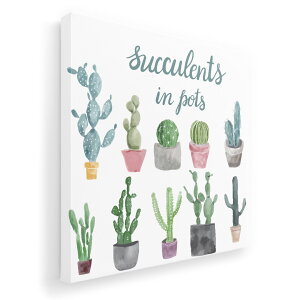 アートパネル 絵 絵画 飾り 選べるサイズ 333×333mm 正方 スクエア モダン 玄関 写真 フォト インテリア おしゃれ 015908 サボテン 多肉植物