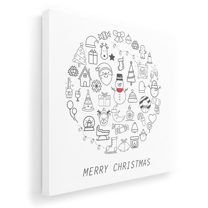 楽天市場 アートパネル 絵 絵画 飾り 選べるサイズ 455 455mm 正方 スクエア モダン 玄関 写真 フォト インテリア おしゃれ クリスマス 冬 アイコン Kabeコレ