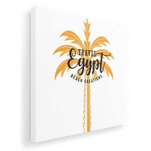 アートパネル 絵 絵画 飾り 選べるサイズ 455×455mm 正方 スクエア モダン 玄関 写真 フォト インテリア おしゃれ 017734 ヤシの木 EGYPT おしゃれ