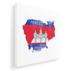 �A�[�g�p�l�� �G �G�� ���� �I�ׂ�T�C�Y 455×455mm ���� �X�N�G�A ���_�� ���� �ʐ^ �t�H�g �C���e���A ������� 018788 cambodia �J���{�W�A