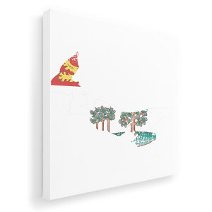 アートパネル 絵 絵画 飾り 選べるサイズ 455×455mm 正方 スクエア モダン 玄関 写真 フォト インテリア おしゃれ 018925 プリンス・エドワード島