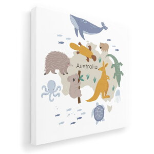 �A�[�g�p�l�� �G �G�� ���� �I�ׂ�T�C�Y 455×455mm ���� �X�N�G�A ���_�� ���� �ʐ^ �t�H�g �C���e���A ������� 019965 Australia map ���� �n�}