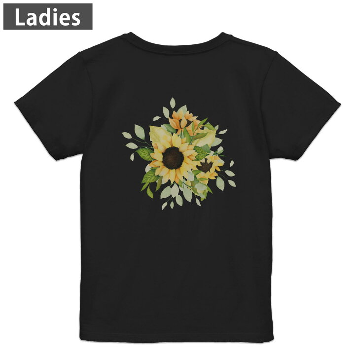 楽天市場】Tシャツ レディース バックプリント 半袖 ブラック 黒 