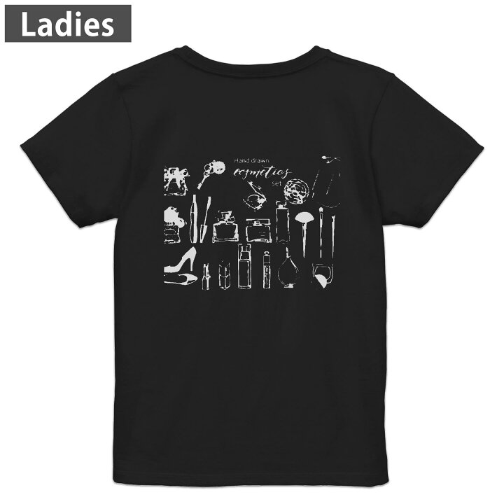楽天市場】Tシャツ レディース バックプリント 半袖 ブラック 黒 