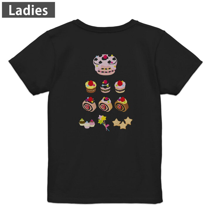 楽天市場】Tシャツ レディース バックプリント 半袖 ブラック 黒 