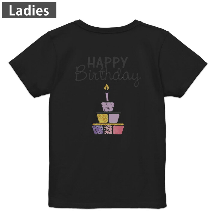 楽天市場】Tシャツ レディース バックプリント 半袖 ブラック 黒 
