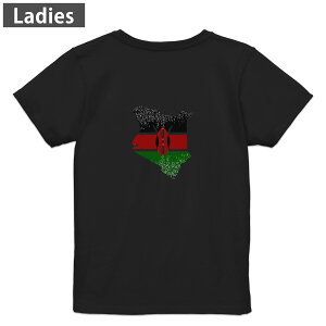 T�V���c ���f�B�[�X �o�b�N�v�����g ���� �u���b�N �� �f�U�C�� M L t�V���c �e�B�[�V���c T shirt 018862 kenya �P�j�A