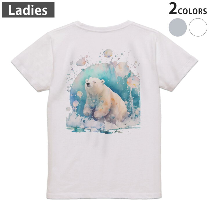 楽天市場】Tシャツ レディース バックプリント 半袖 ホワイト グレー