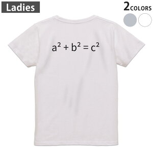 T�V���c ���f�B�[�X �o�b�N�v�����g ���� �z���C�g �O���[ �f�U�C�� M L�e�B�[�V���c T shirt 017699 �s�^�S���X���@a? + b? = c?
