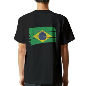 tシャツ メンズ 半袖 バックプリント ブラック デザイン XS S M L XL 2XL ティーシャツ T shirt 018405 brazil ブラジル