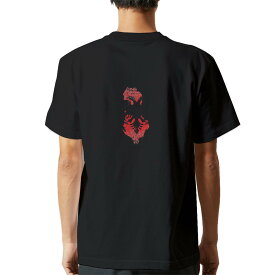 tシャツ メンズ 半袖 バックプリント ブラック デザイン XS S M L XL 2XL ティーシャツ T shirt 018755 albania アルバニア
