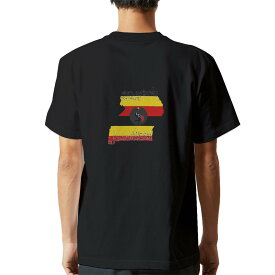 tシャツ メンズ 半袖 バックプリント ブラック デザイン XS S M L XL 2XL ティーシャツ T shirt 018974 uganda ウガンダ