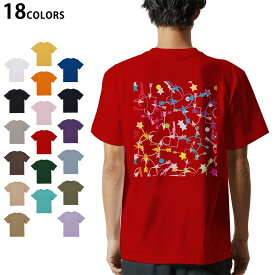 選べる18カラー Tシャツ メンズ 半袖 ホワイト グレー デザイン S M L XL 2XL 3XL Tシャツ ティーシャツ T shirt 007230 カラフル　ハート