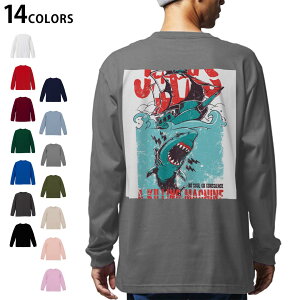 �I�ׂ�14�J���[ �o�b�N�v�����g �����Y ���f�B�[�X ���j�Z�b�N�X unisex ���� �f�U�C�� XS S M L XL 2XL T�V���c �����O �e�B�[�V���c T shirt 005372 �T���@JAWS�@�C���X�g