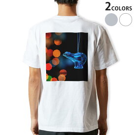 Tシャツ メンズ バックプリント半袖 ホワイト グレー デザイン XS S M L XL 2XL tシャツ ティーシャツ T shirt 023399 クリスマス　写真