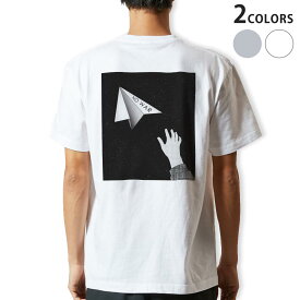 Tシャツ メンズ バックプリント半袖 ホワイト グレー デザイン XS S M L XL 2XL tシャツ ティーシャツ T shirt026231 紙飛行機　平和　NOWAR