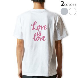Tシャツ メンズ バックプリント半袖 ホワイト グレー デザイン XS S M L XL 2XL tシャツ ティーシャツ T shirt 031880 ラブ 文字 ピンク