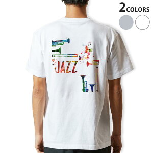 T�V���c �����Y �o�b�N�v�����g���� �z���C�g �O���[ �f�U�C�� XS S M L XL 2XL t�V���c �e�B�[�V���c T shirt 015805 JAZZ�@�g�����y�b�g�@�J���t���@���y