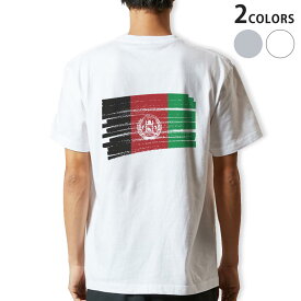 Tシャツ メンズ バックプリント半袖 ホワイト グレー デザイン XS S M L XL 2XL tシャツ ティーシャツ T shirt 018375 afghanistan アフガニスタン