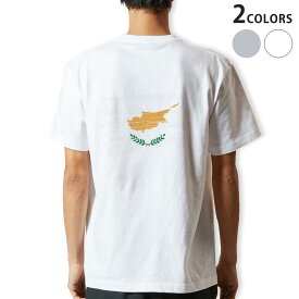 Tシャツ メンズ バックプリント半袖 ホワイト グレー デザイン XS S M L XL 2XL tシャツ ティーシャツ T shirt 018427 cyprus キプロス