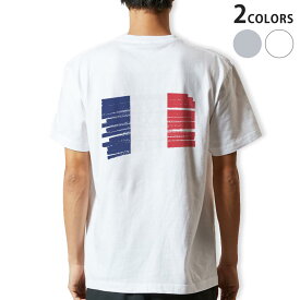Tシャツ メンズ バックプリント半袖 ホワイト グレー デザイン XS S M L XL 2XL tシャツ ティーシャツ T shirt 018449 france フランス