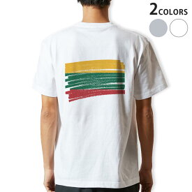 Tシャツ メンズ バックプリント半袖 ホワイト グレー デザイン XS S M L XL 2XL tシャツ ティーシャツ T shirt 018493 lithuania リトアニア