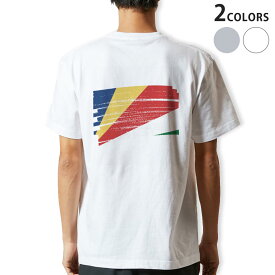 Tシャツ メンズ バックプリント半袖 ホワイト グレー デザイン XS S M L XL 2XL tシャツ ティーシャツ T shirt 018556 seychelles セイシェル
