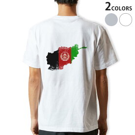 Tシャツ メンズ バックプリント半袖 ホワイト グレー デザイン XS S M L XL 2XL tシャツ ティーシャツ T shirt 018752 afghanistan アフガニスタン