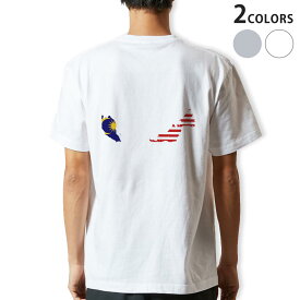 Tシャツ メンズ バックプリント半袖 ホワイト グレー デザイン XS S M L XL 2XL tシャツ ティーシャツ T shirt 018880 malaysia マレーシア