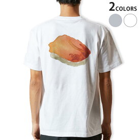 Tシャツ メンズ バックプリント半袖 ホワイト グレー デザイン XS S M L XL 2XL tシャツ ティーシャツ T shirt 019904 お寿司 Sushi ご飯