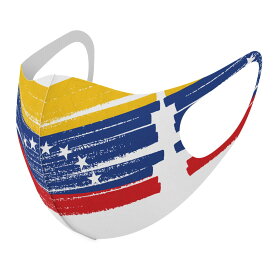 2枚セット デザインマスク 洗えるマスク おしゃれ 人気 ファッション ポリエステル 布マスク 洗って 繰り返し 大人用 子供用 普通 メンズ レディース 男性 女性 こども ジュニア キッズ 幼児 未就学児 018598 国旗 venezuela ベネズエラ