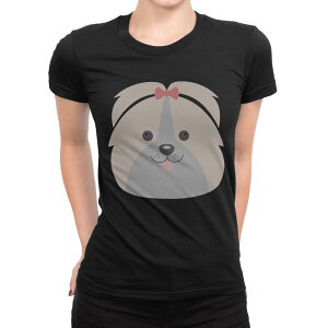 t�V���c ���f�B�[�X ���� �u���b�N �� �f�U�C�� M L T�V���c �e�B�[�V���c T shirt 022580 �� dog ���킢��