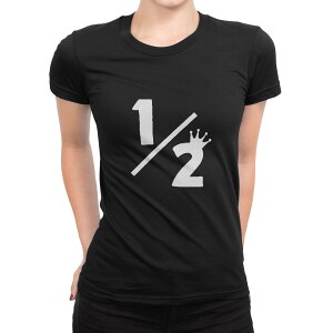 t�V���c ���f�B�[�X ���� �u���b�N �� �f�U�C�� M L T�V���c �e�B�[�V���c T shirt 022765 1/2 �n�[�t�o�[�X�f�[