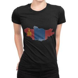 t�V���c ���f�B�[�X ���� �u���b�N �� �f�U�C�� M L T�V���c �e�B�[�V���c T shirt 018890 mongolia �����S��