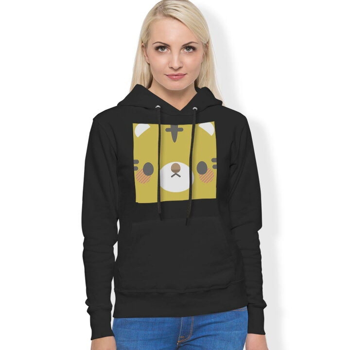 楽天市場 パーカー 男女 メンズ レディース 長袖 ホワイト グレー ブラック デザイン 150 S M L Xl 2xl Parker Hooded Sweatshirt フーディ 白 黒 灰色 動物 イラスト とら Kabeコレ