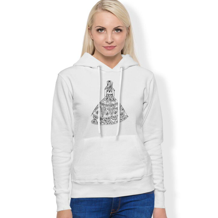 楽天市場 パーカー 男女 メンズ レディース 長袖 ホワイト グレー ブラック デザイン 150 S M L Xl 2xl Parker Hooded Sweatshirt フーディ 白 黒 灰色 ドレス 後ろ姿 白黒 Kabeコレ