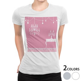 tシャツ レディース 半袖 白地 デザイン S M L XL Tシャツ ティーシャツ T shirt 000134 ラグジュアリー ピンク　模様　家具