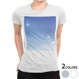 tシャツ レディース 半袖 白地 デザイン S M L XL Tシャツ ティーシャツ T shirt 001373 その他 シャボン玉　青空