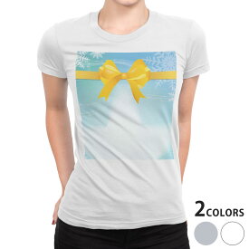 tシャツ レディース 半袖 白地 デザイン S M L XL Tシャツ ティーシャツ T shirt 001439 その他 雪の結晶　冬　シャボン玉