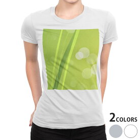 tシャツ レディース 半袖 白地 デザイン S M L XL Tシャツ ティーシャツ T shirt 001835 その他 シンプル　模様　緑