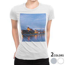 tシャツ レディース 半袖 白地 デザイン S M L XL Tシャツ ティーシャツ T shirt 003294 その他 写真・風景 クール 外国　写真　景色　風景