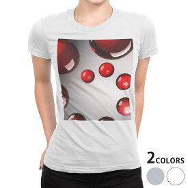 tシャツ レディース 半袖 白地 デザイン S M L XL Tシャツ ティーシャツ T shirt 003330 ラグジュアリー ユニーク シンプル　赤　グレー