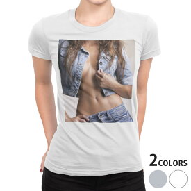 tシャツ レディース 半袖 白地 デザイン S M L XL Tシャツ ティーシャツ T shirt 003590 写真・風景 ラグジュアリー 人物　写真