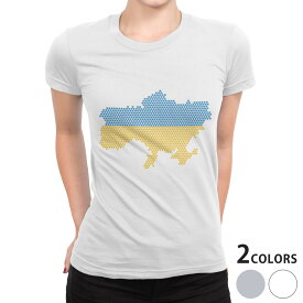 tシャツ レディース 半袖 白地 デザイン S M L XL Tシャツ ティーシャツ T shirt 021003 ukraine ウクライナ