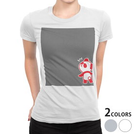 tシャツ レディース 半袖 白地 デザイン S M L XL Tシャツ ティーシャツ T shirt 007010 ラブリー ユニーク パンダ　キャラクター