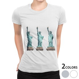 tシャツ レディース 半袖 白地 デザイン S M L XL Tシャツ ティーシャツ T shirt 009321 風景　外国　写真